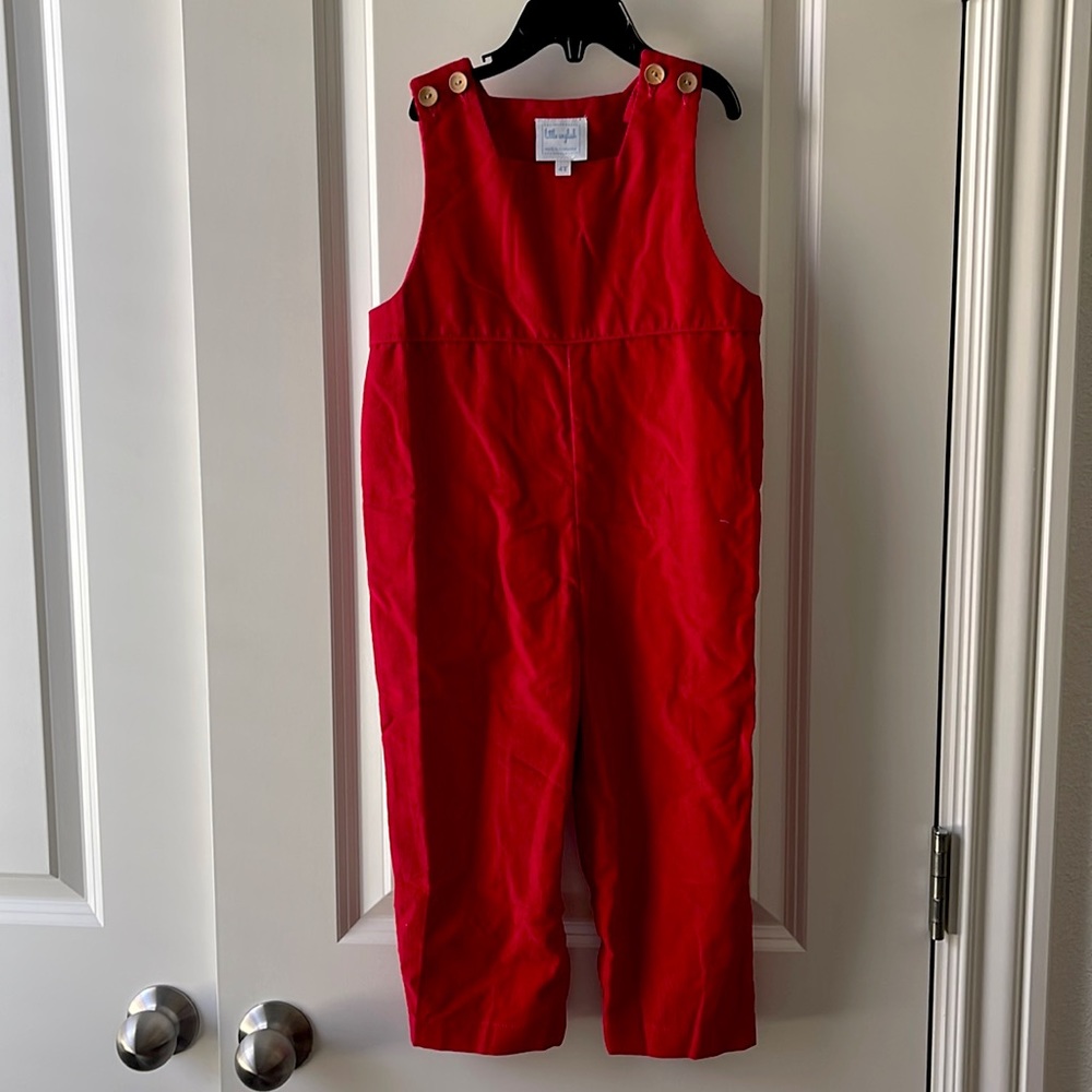 Little English Red Cord Longall - 4T - Like New/Worn Once for Christmas